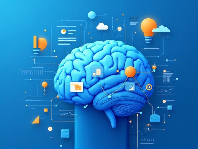 Ilustración conceptual de inteligencia artificial orientada a empresa